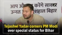 Tejashwi Yadav corners PM Modi over special status for Bihar