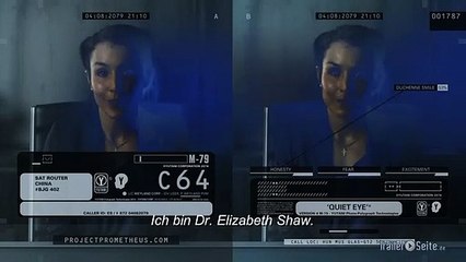 Elizabeth Shaw Video Nachricht zu Prometheus