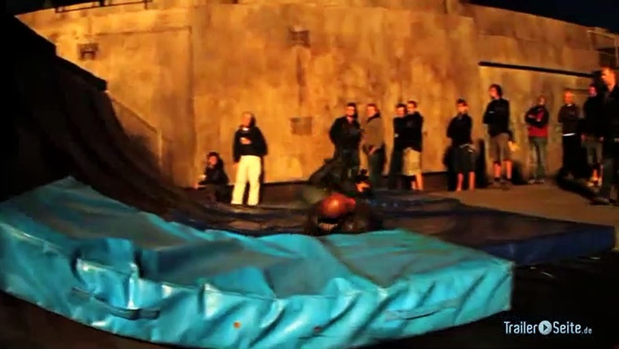 Backstage Blick zu Dredd 3D