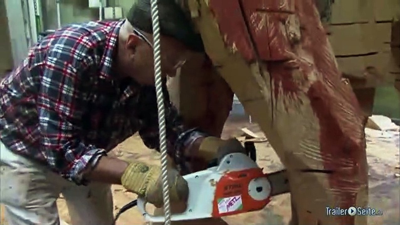 Ausschnitt aus Georg Baselitz: Arbeiten an einer Skulptur