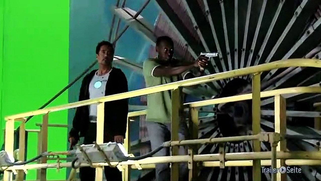 Backstage Blick zu Iron Man 3