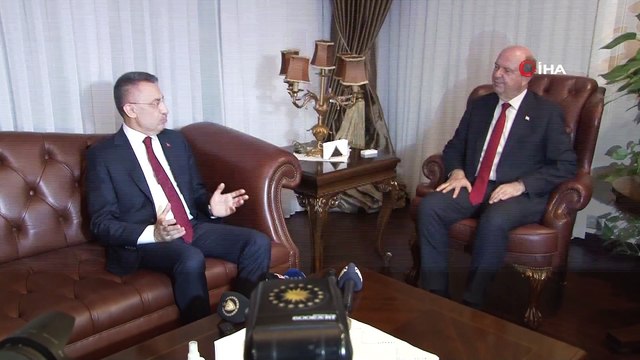- KKTC Cumhurbaşkanı Tatar, Cumhurbaşkanı Yardımcısı Oktay'ı ile bir araya geldi