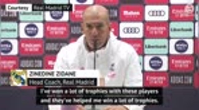 Real players fully support me - Zidane