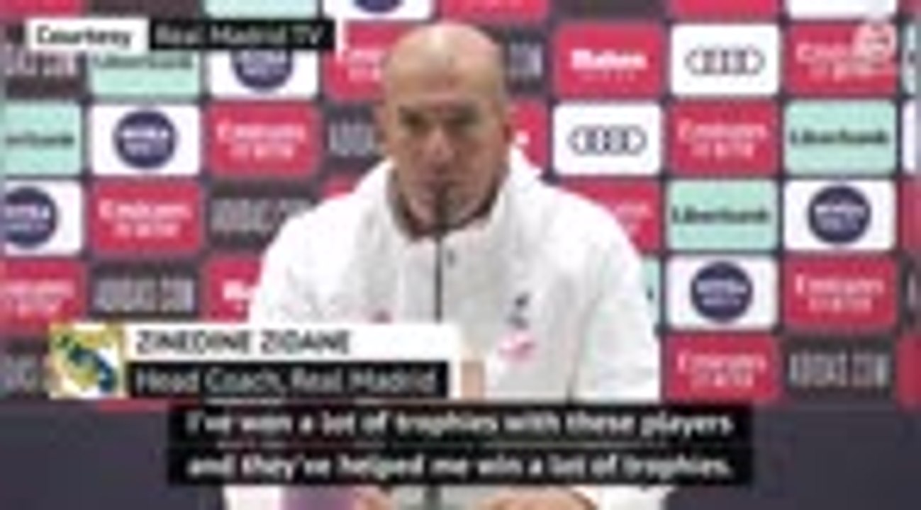 Real players fully support me - Zidane