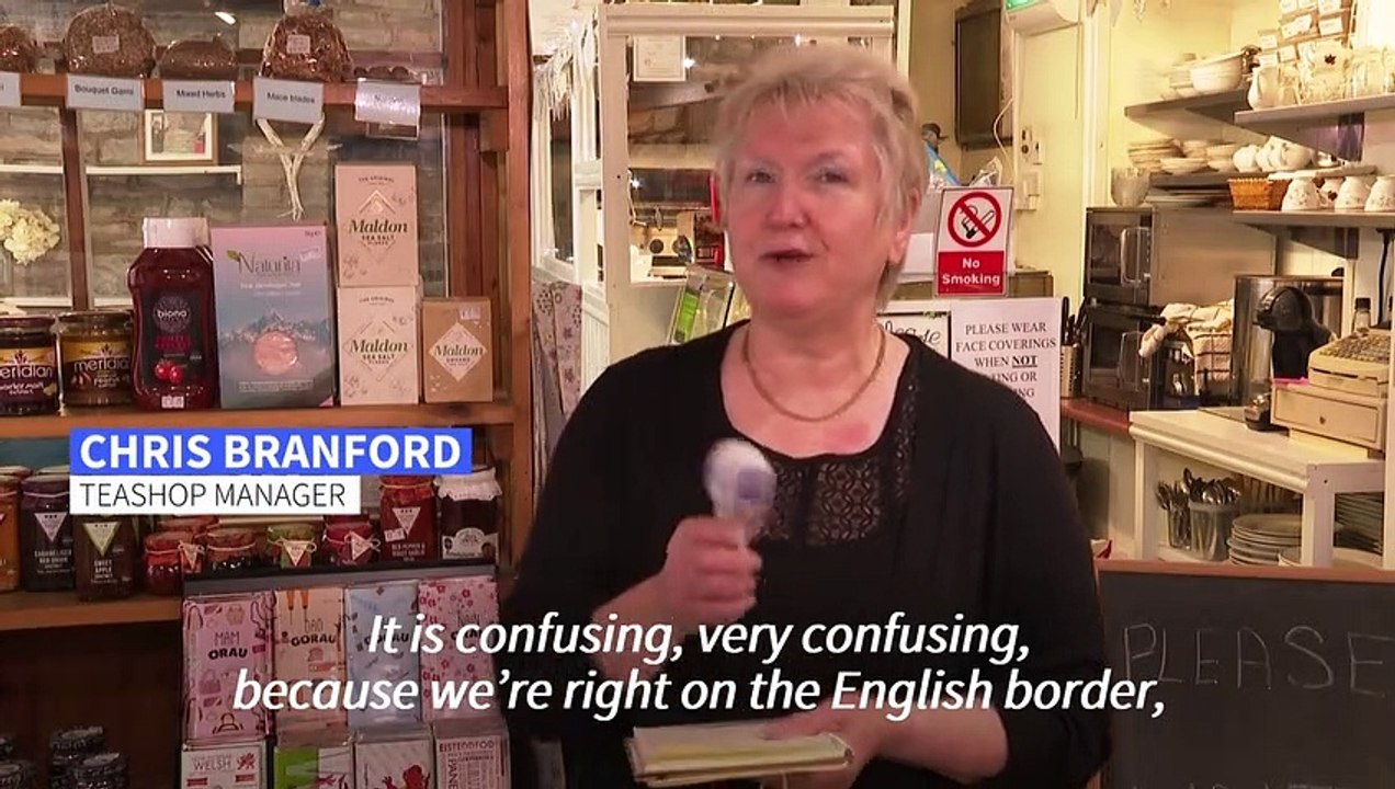 Town on English-Welsh border vexed by differing...