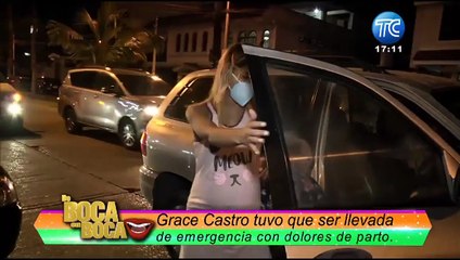 Así fue ingresada al hospital Grace Castro horas antes de convertirse en madre