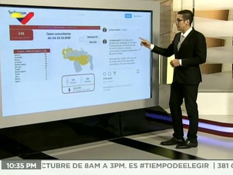 COVID-19: Venezuela registra 248 casos comunitarios, 54 importados y tasa de recuperación es de 93 %