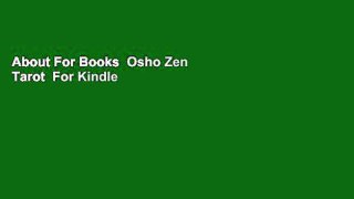 About For Books  Osho Zen Tarot  For Kindle