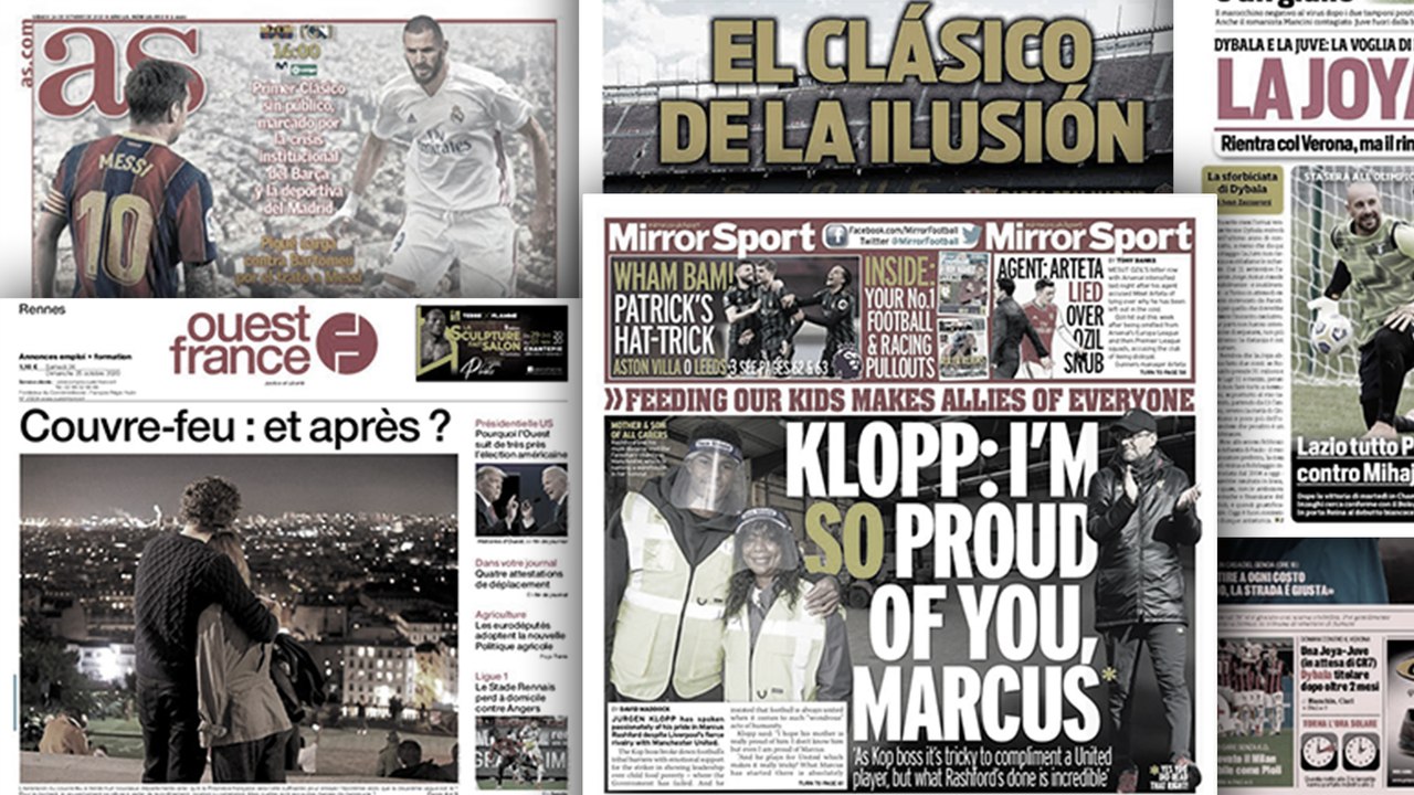 La polémique Dybala paralyse la Juventus, L'Angleterre rend hommage au geste de grande classe de Marcus Rashford