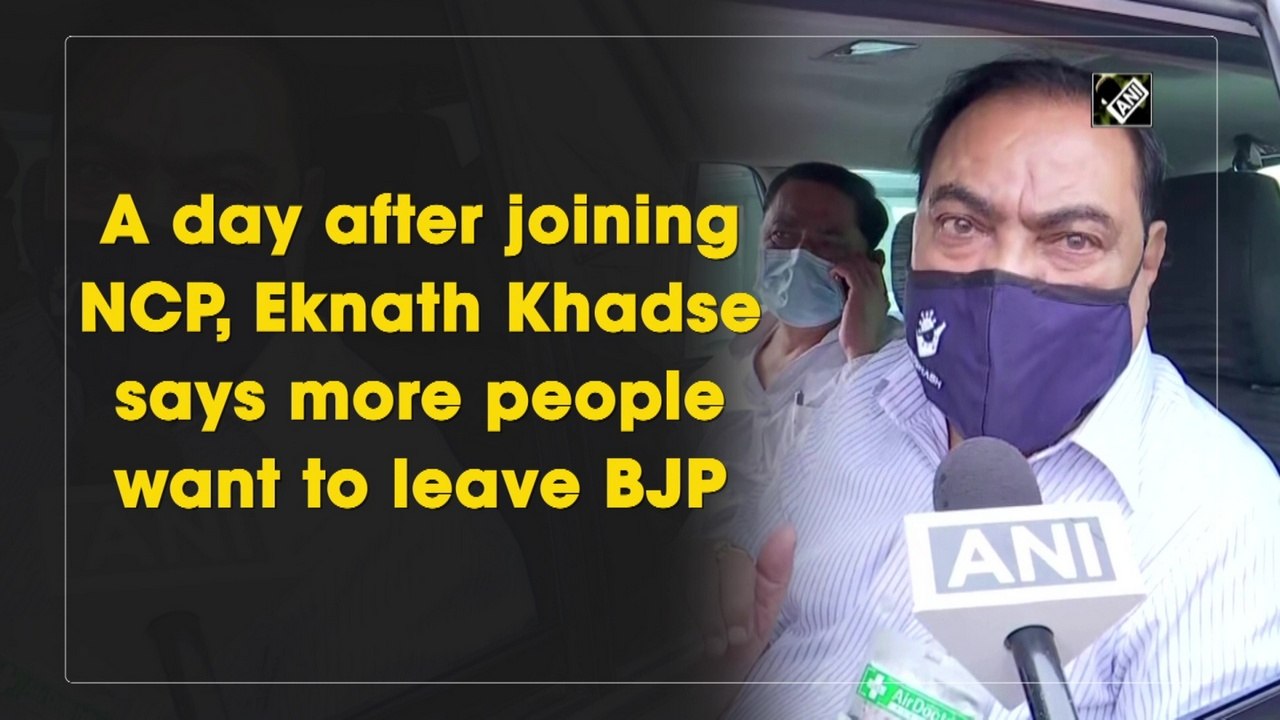 A day after joining NCP, Eknath Khadse says more people want to leave BJP