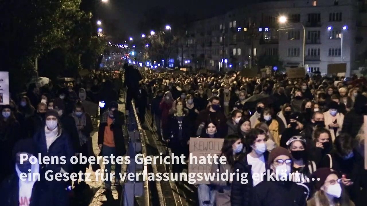 Erneut Proteste gegen Verschärfung des Abtreibungsrechts in Polen