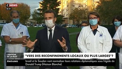 Coronavirus  - Emmanuel Macron : « Il est trop tôt aujourd’hui pour dire si on va vers des reconfinements locaux ou plus larges »