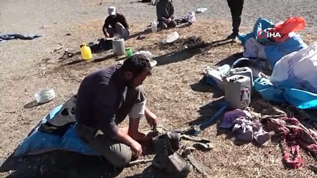 Göçerlerin zorlu dönüş yolculuğu başladı