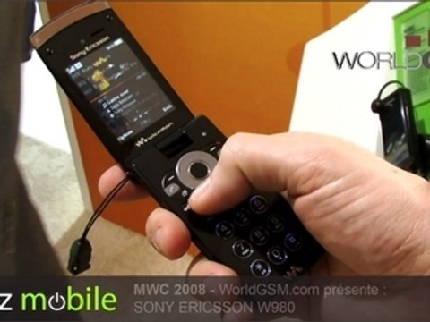 MWC 2008 SONY ERICSSON W980 WORLDGSM
