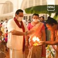 Sri Lanka's Prime Minister Mahinda Rajapaksa Celebrates Navaratri At His Home