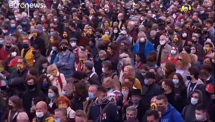 Manifestation anti-Orban à Budapest, pour défendre l'indépendance de l'enseignement supérieur