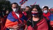 Dos dels manifestants armenis expliquen els motius pels quals han decidit tallar la AP-7