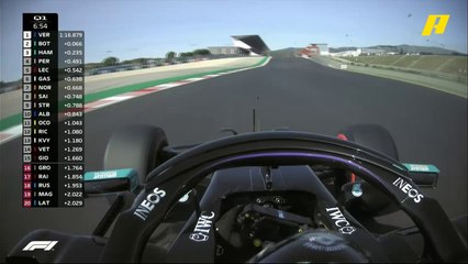 هاميلتون يرد على فيرشتابن سريعا بأسرع زمن قبل 6 دقائق من نهاية القسم الأول