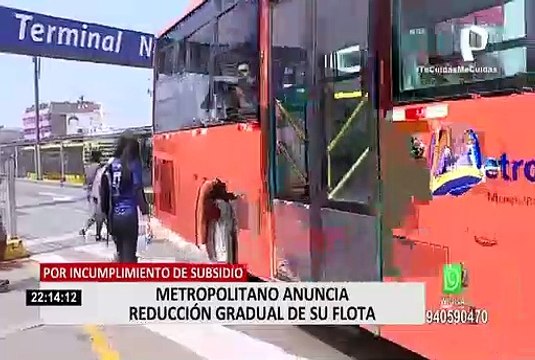 AFIN anunció reducción de la flota del Metropolitano debido a incumplimientos de pago