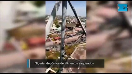 Download Video: Nigeria: impactante saqueos en depósitos de alimentos