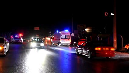 Yola dökülen sıvı madde kazaya sebep oldu: 2 yaralı