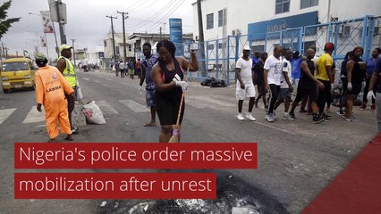Nigeria's police order massive mobilization after unrest, and other top stories in international news from October 25, 2020.