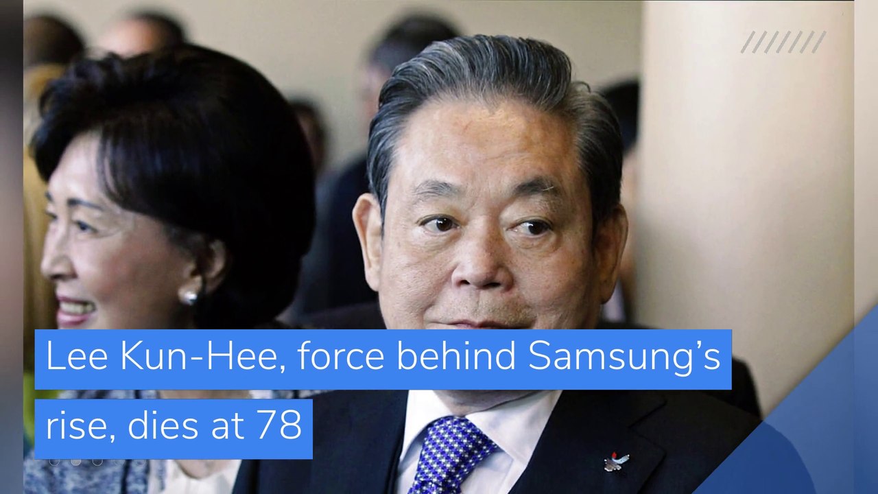 Lee Kun-Hee, force behind Samsung’s rise, dies at 78, and other top stories in business from October 25, 2020.