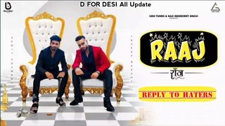 Raaj Song (Official Video) | Original song | Sumit Goswami New song Haryanvi 2020