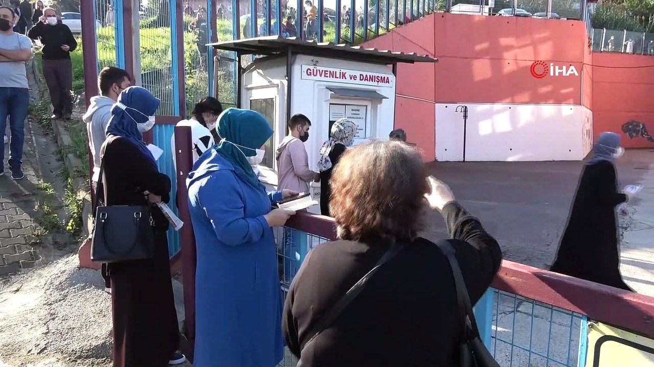 Sınava girecek aday dakikalarla yarıştı