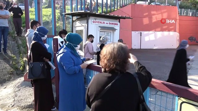 Sınava girecek aday dakikalarla yarıştı