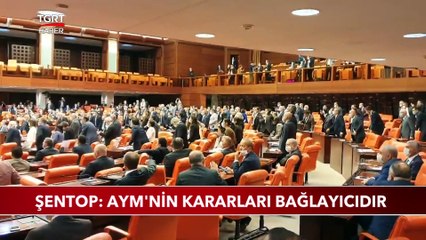 TBMM Başkanı Şentop: AYM'nin Kararları Bağlayıcıdır