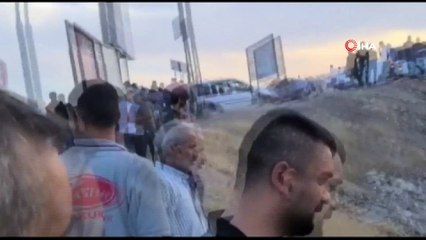 20 metrelik uçuruma yuvarlanan araçtan yürüyerek çıktılar