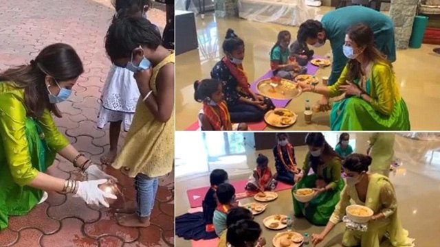Shilpa Shetty ने दुर्गा अष्टमी पर बेटी Samisha को लगाया भोग, Video हुआ Viral | Boldsky