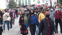 Artan vaka sayısına rağmen İstiklal Caddesi’ndeki manzara yine değişmedi