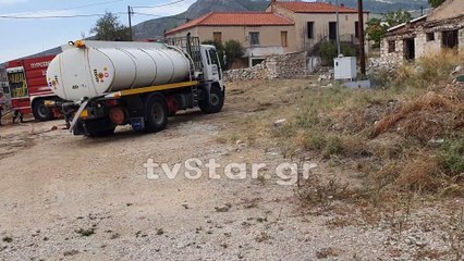 Φωτιά στη Δίσβη Βοιωτίας