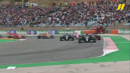 أولى حوادث سباق جائزة البرتغال الكبرى المشتعل