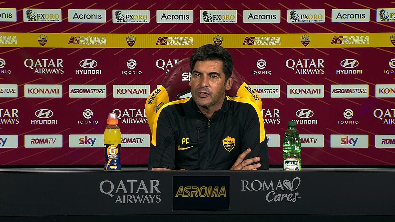 La conferenza di Fonseca prima di Milan-Roma (25/10/2020)