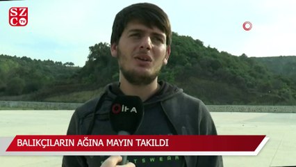 Rumeli Feneri açıklarında balıkçıların ağına mayın takıldı