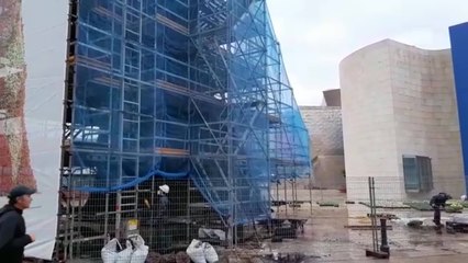 El 'Puppy' del Guggenheim renueva su pelaje con flores de invierno