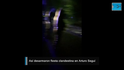 Desactivan fiesta clandestina en Arturo Seguí