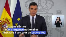 Espagne : Pedro Sanchez proclame la mise en place d'un couvre-feu