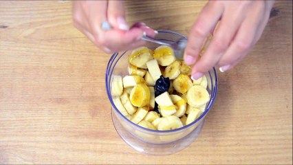 HELADO DE PLATANO CON CHOCOLATE