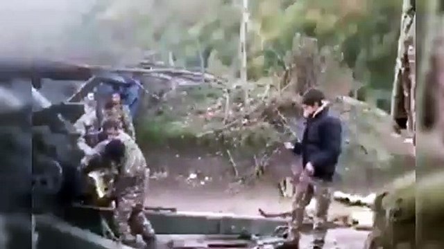 Nagorno Karabakh Conflict - Son & Dad Fight Together Against Azerbaijan