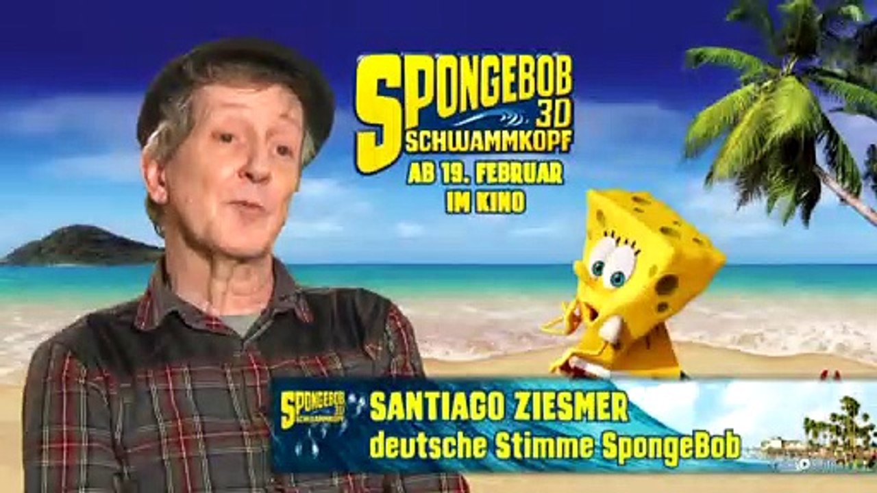 Im Synchronstudio mit Spongebob Schwammkopf