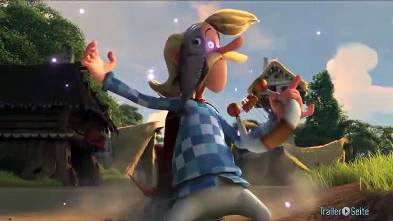 Ausschnitt aus Asterix Im Land Der Götter: Werbung in Rom