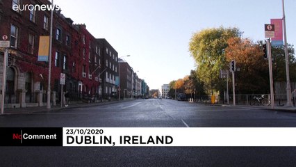 Dublin streets quiet on second day of Ireland's new virus lockdown
