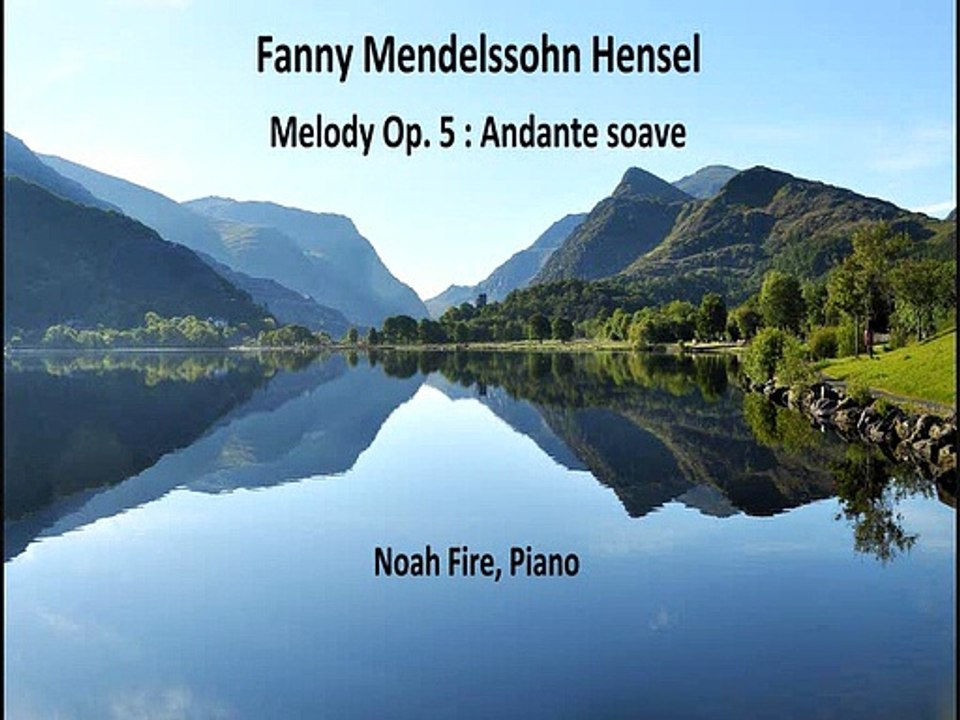 Fanny Mendelssohn Hensel  Melody Op. 5