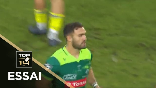 TOP 14 - Essai d'Eliott ROUDIL (SP) - Clermont - Pau - J6 - Saison 2020/2021