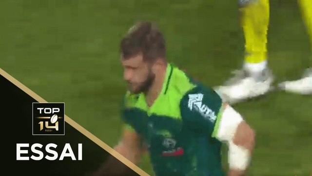 TOP 14 - Essai de Quentin LESPIAUCQ (SP) - Clermont - Pau - J6 - Saison 2020/2021