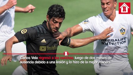 Carlos Vela reapareció con LAFC marcando un golazo frente a Galaxy